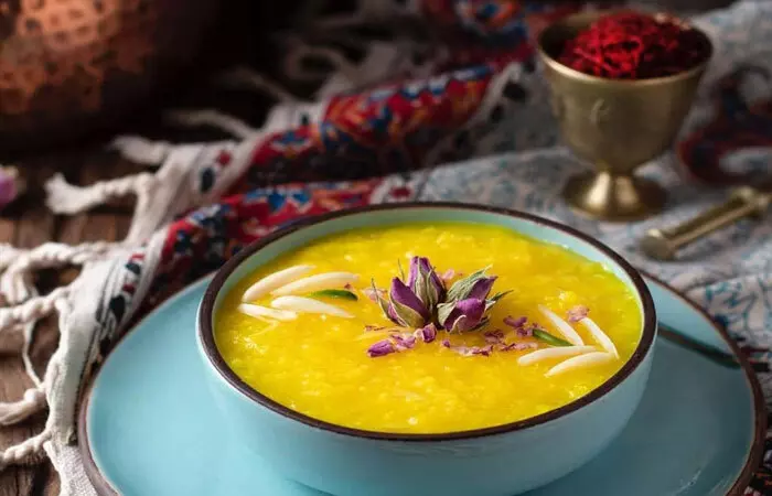 طرز تهیه شله زرد زعفرانی برای ۱۰ تا ۲۰ نفر | آشپزی با چنرو